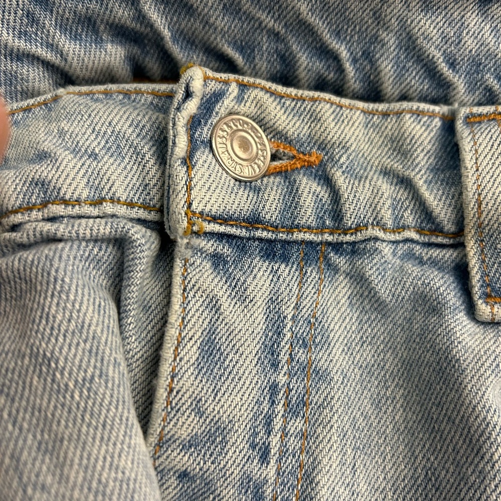 Vintage Levi 505 Strauss stressed red tag jeans-knee hole-34/30-nice jeans š - Picture 6 of 7